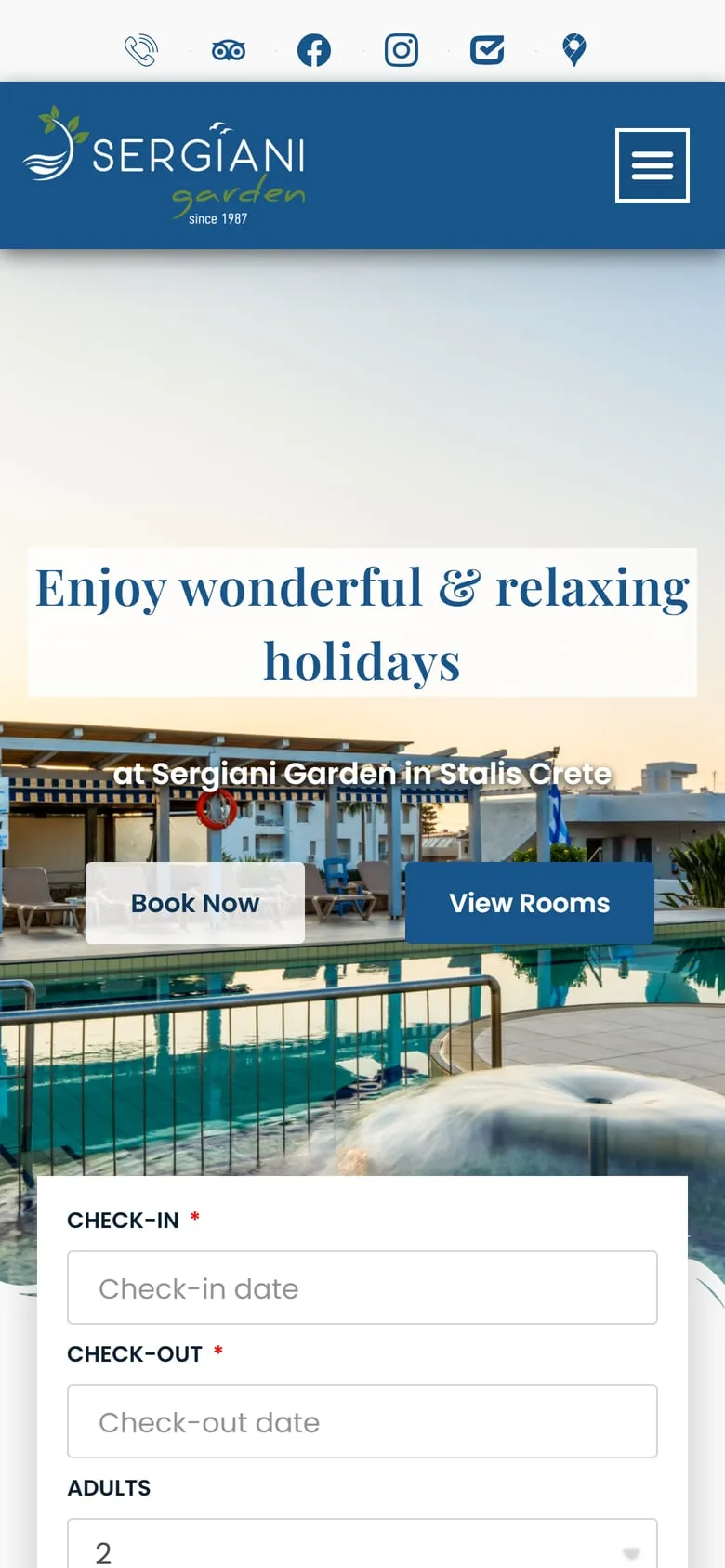 Sergiani Garden Hotel, κινητό
